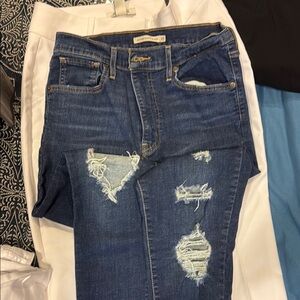 LEVI’S Mile High Rise Super Skinny Jeans Dark Wash Size 29 box 6